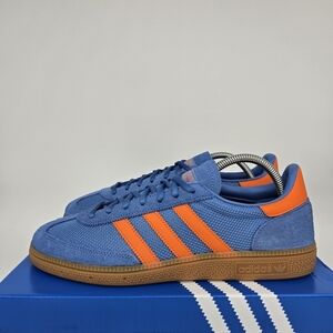 New Adidas Handball Spezial 'Focus Blue Orange Gum' Men's Shoes Size 9